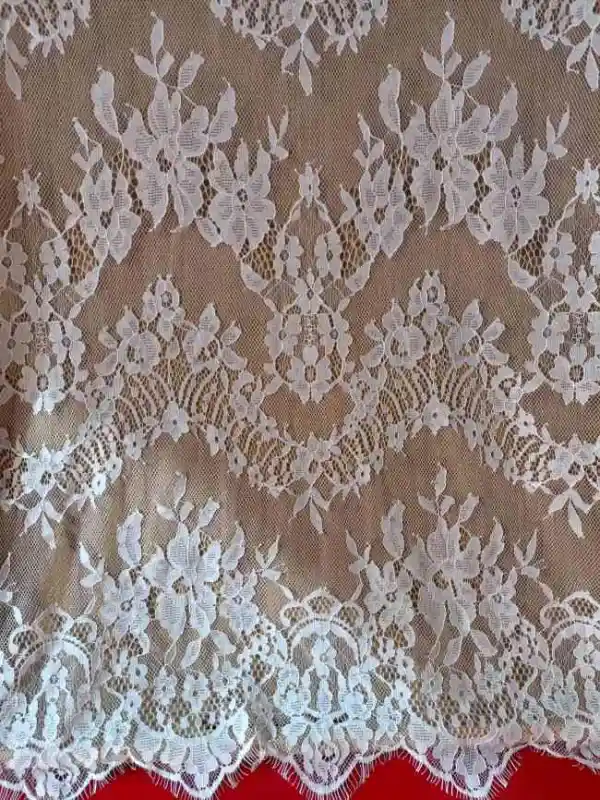 3 Meters Eyelash Chantilly Lace Fabric ZD006