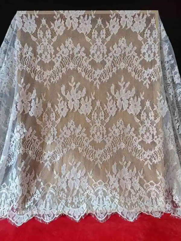 3 Meters Eyelash Chantilly Lace Fabric ZD006