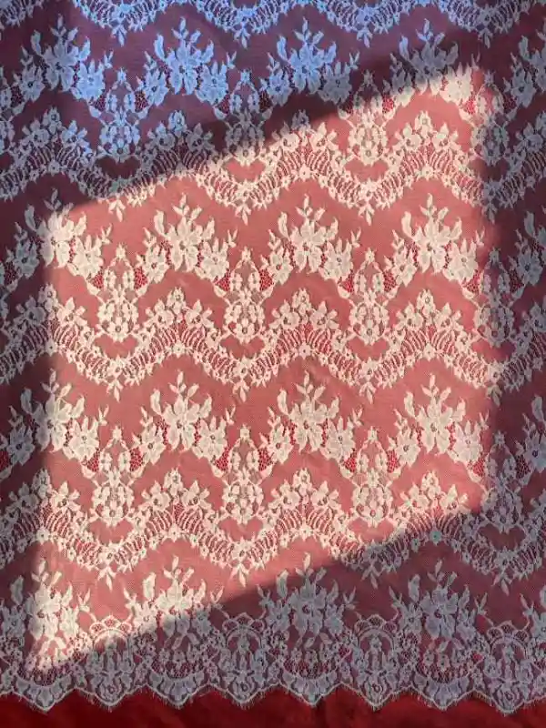 3 Meters Eyelash Chantilly Lace Fabric ZD006