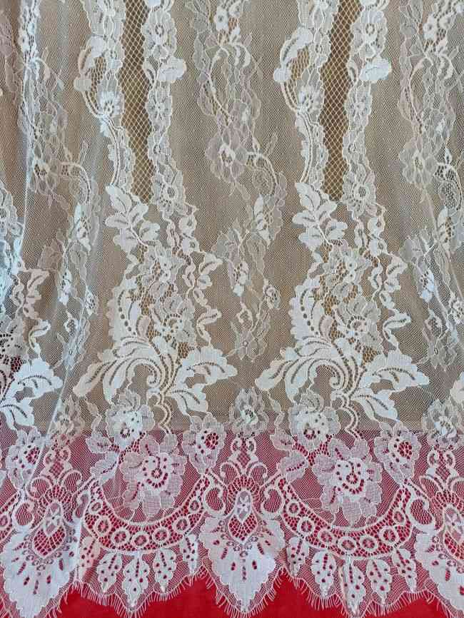 3 Meters Eyelash Chantilly Lace Fabric ZD011