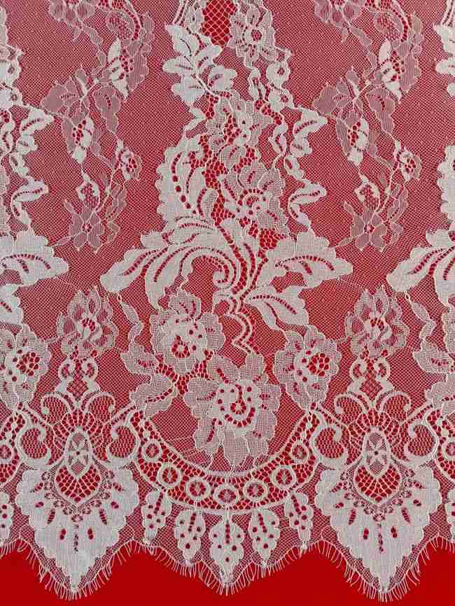 3 Meters Eyelash Chantilly Lace Fabric ZD011