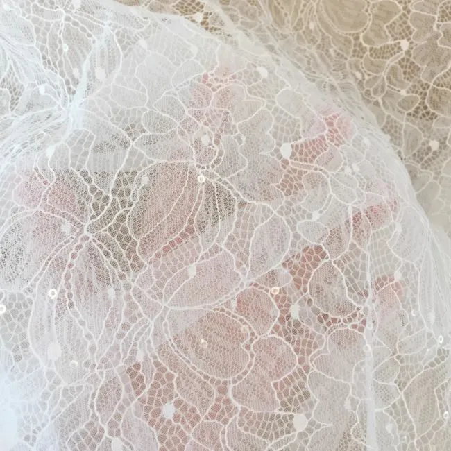 1 Yard Bridal Lace Fabric, Wedding Lace Fabric, ITM SX017,Lace Fabrics