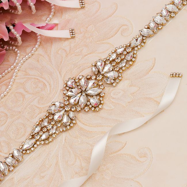 Rhinestone Dress Belt WX004