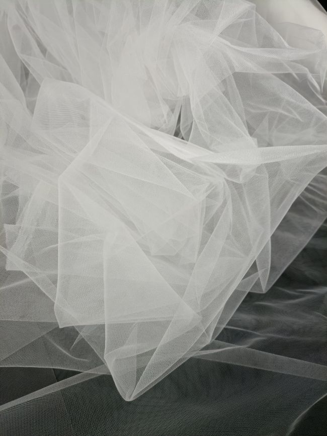 300 CM Wide Slight Stretch Stiff Nylon Tulle Fabric