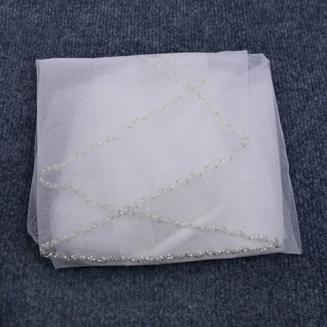 Beaded Wedding Veil WV001