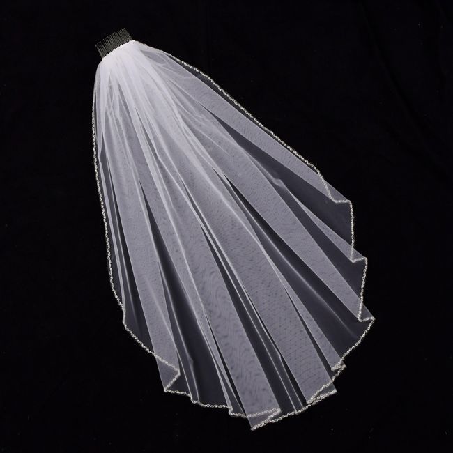 Beaded Wedding Veil WV001
