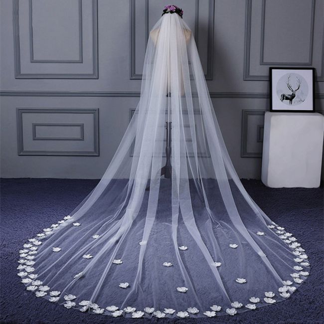Lace Bridal Veil WV080
