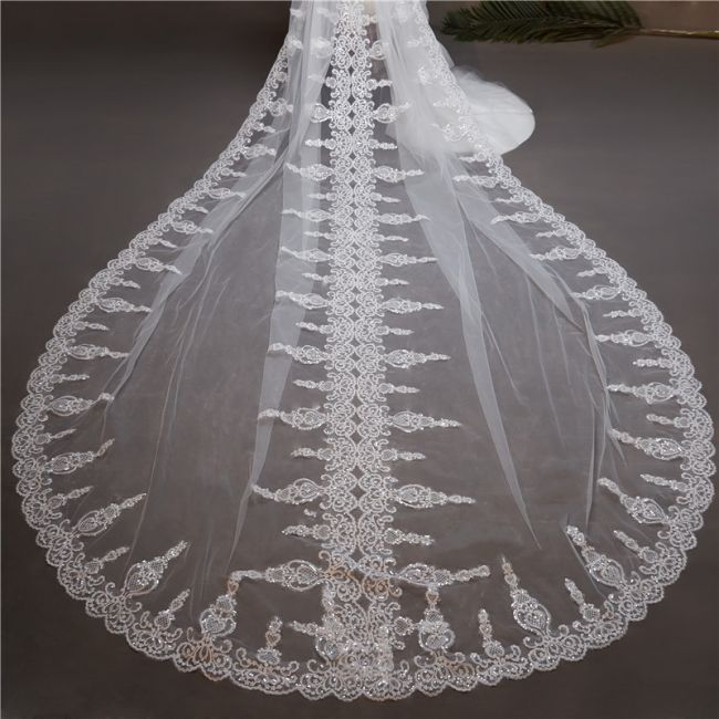 Lace Bridal Veil WV053