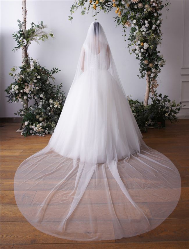 Lace Bridal Veil WV063