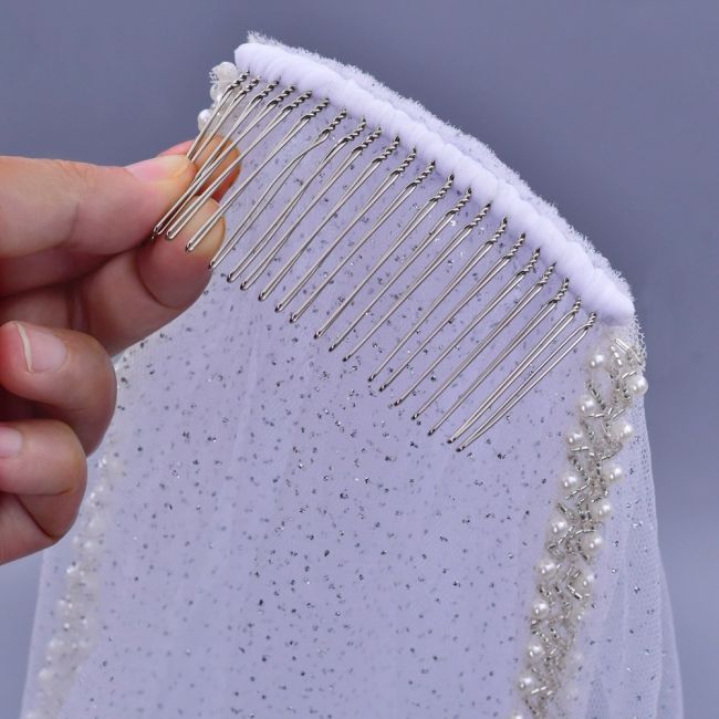 Beading Bridal Veil WV136