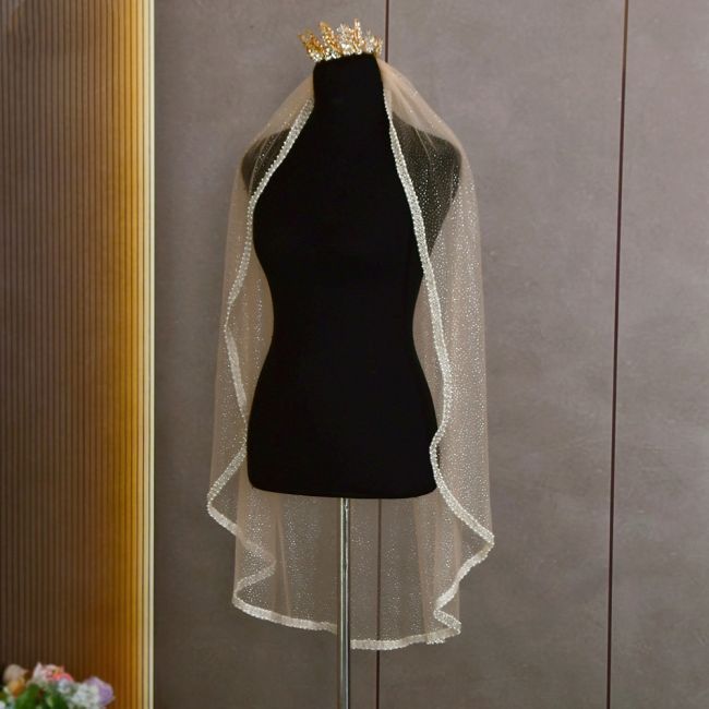 Beading Bridal Veil WV136
