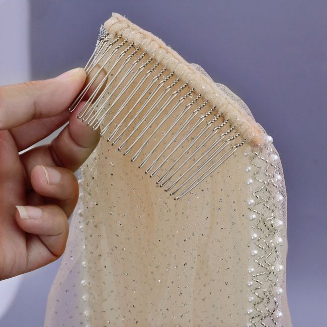 Beading Bridal Veil WV136