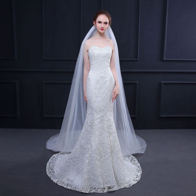 Lace Bridal Veil WV178