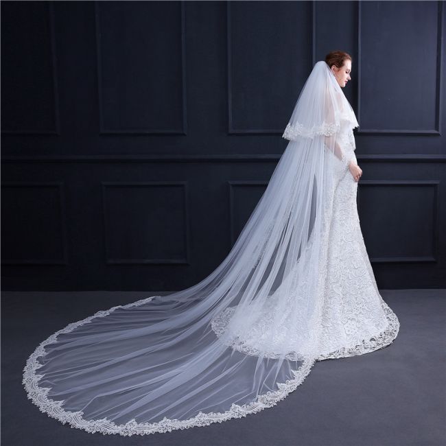 Lace Bridal Veil WV175