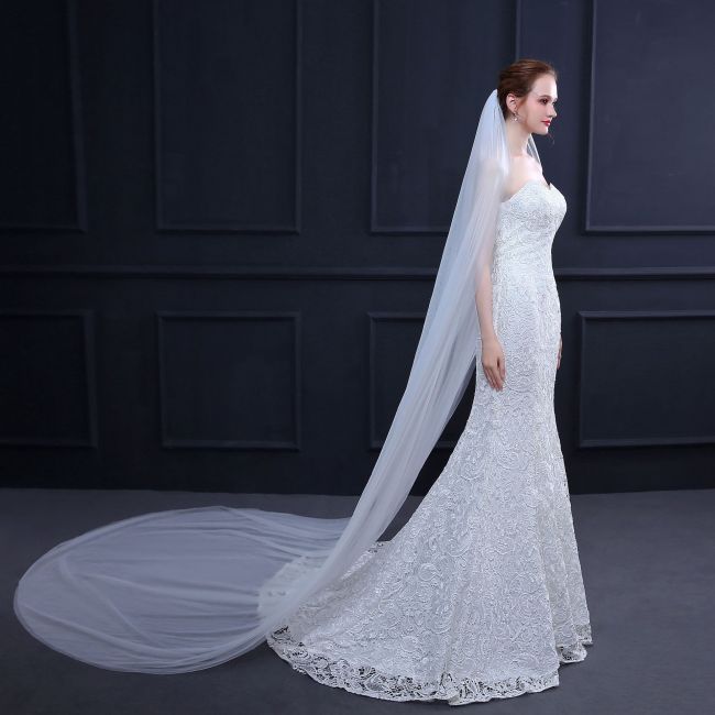 Lace Bridal Veil WV178