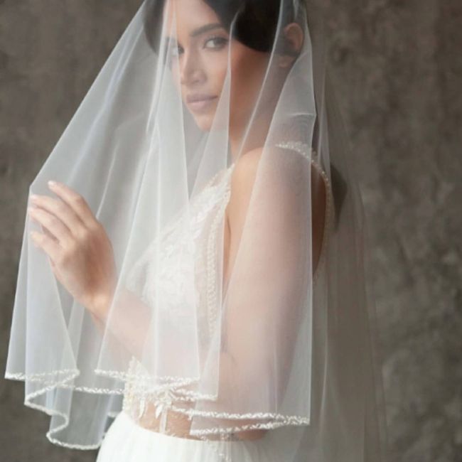 Beading Wedding Veil WV183