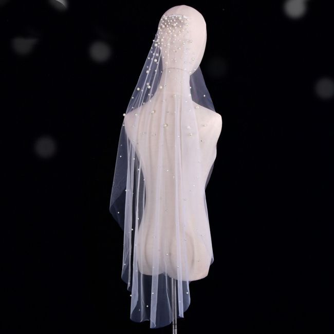 Pearl Wedding Veil WV190