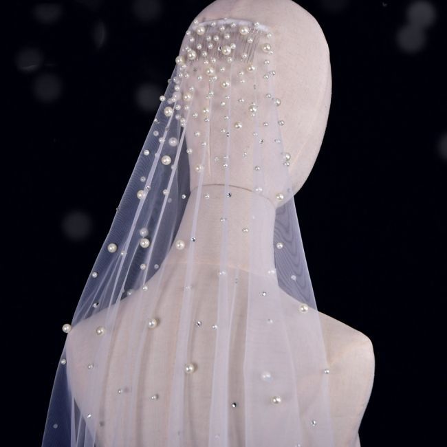 Pearl Wedding Veil WV190