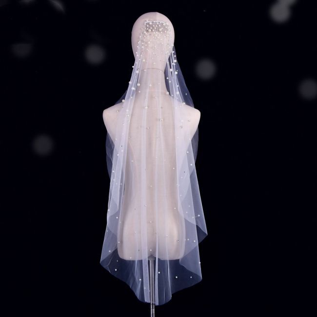 Pearl Wedding Veil WV190