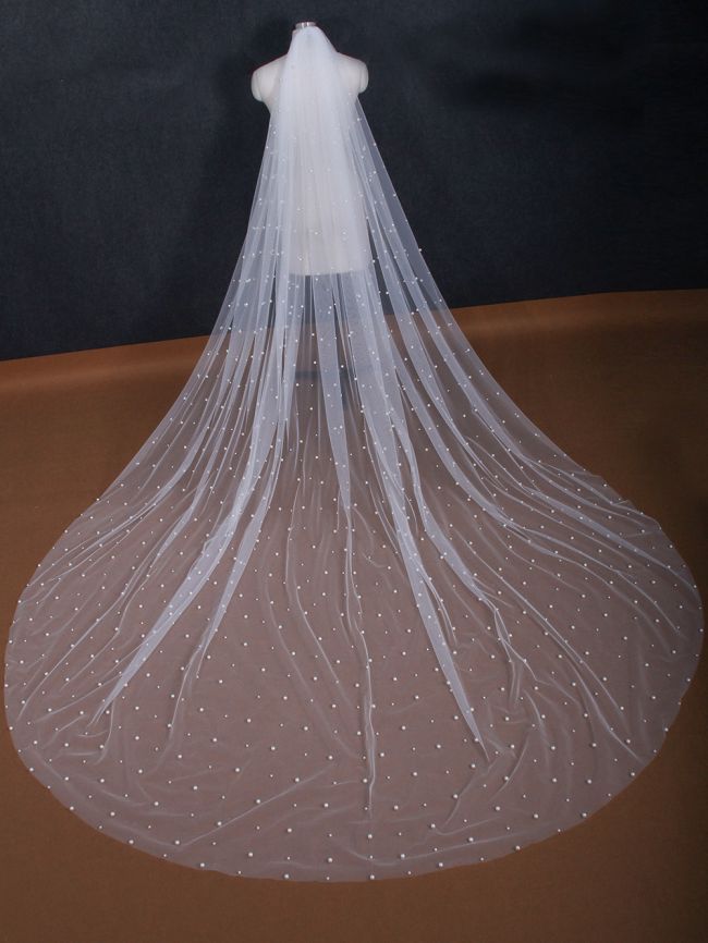 Pearl Wedding Veil WV247