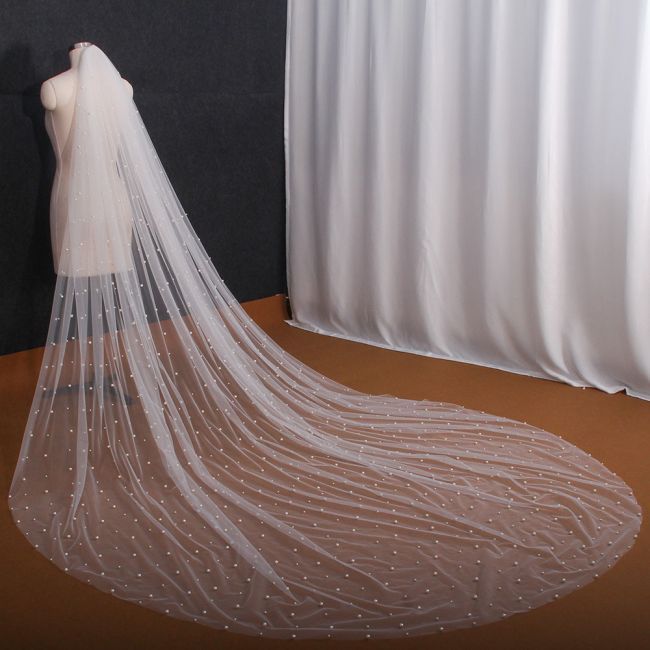 Pearl Wedding Veil WV247