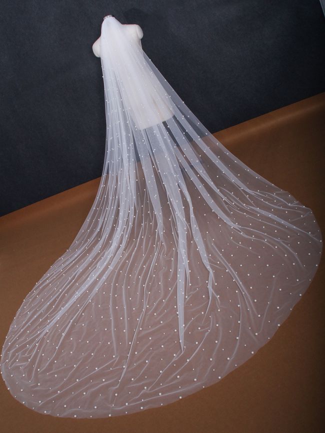 Pearl Wedding Veil WV247