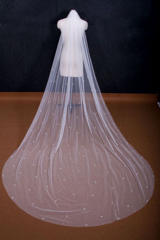Pearl Wedding Veil WV243