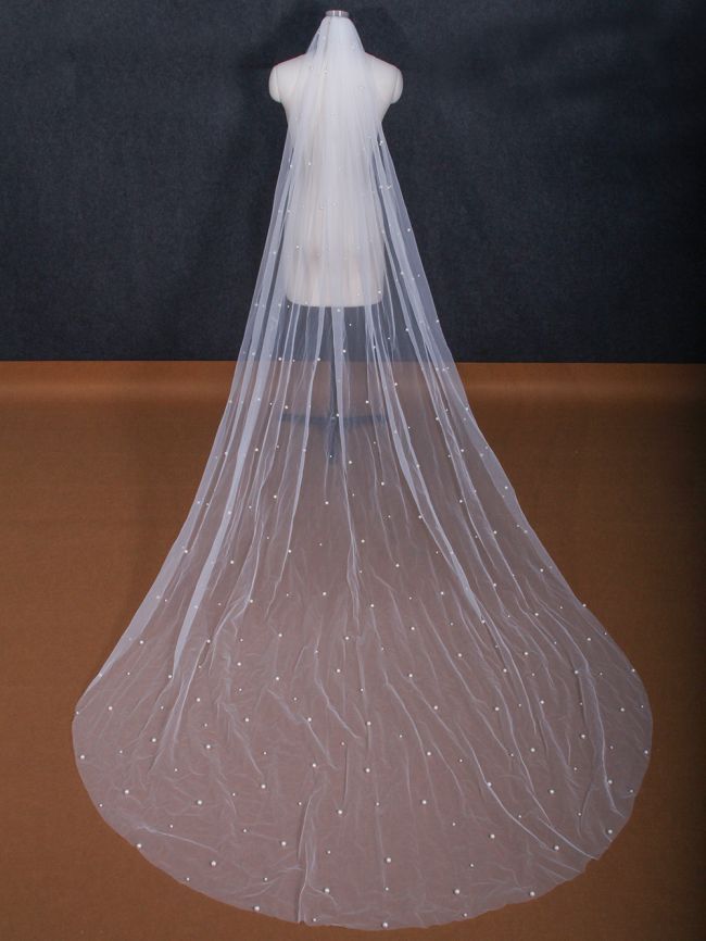 Pearl Wedding Veil WV243