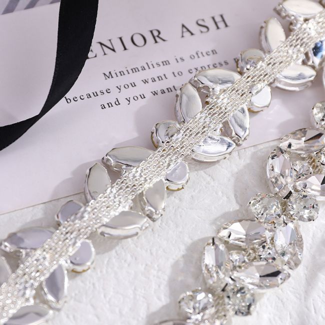 Rhinestone Dress Belt WX029