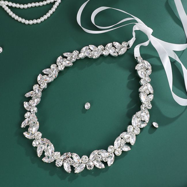 Rhinestone Dress Belt WX029