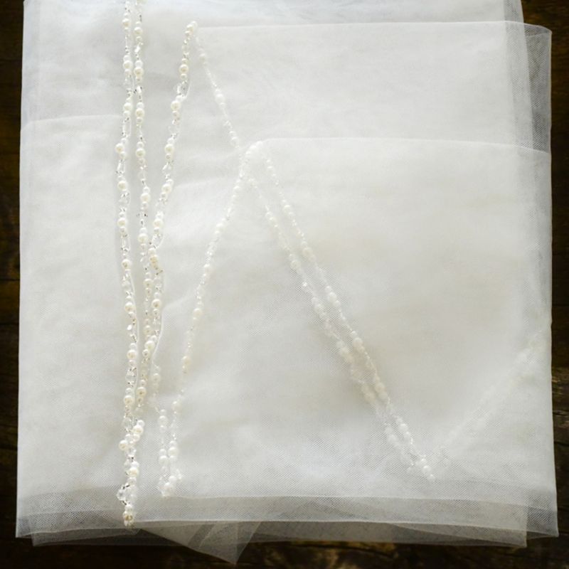 Beaded Wedding Veil