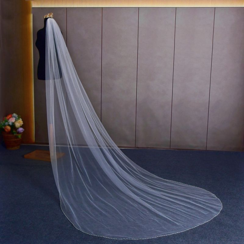 Beaded Wedding Veil