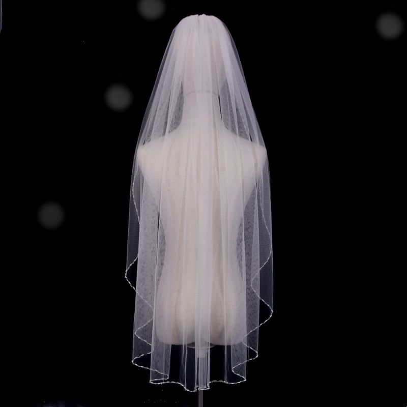 Beaded Wedding Veil