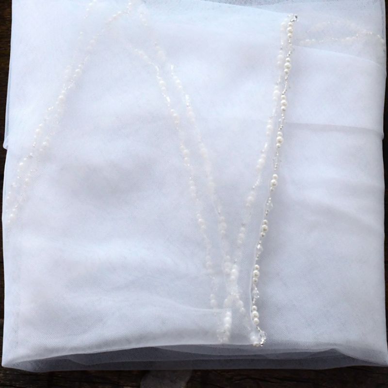 Beaded Wedding Veil