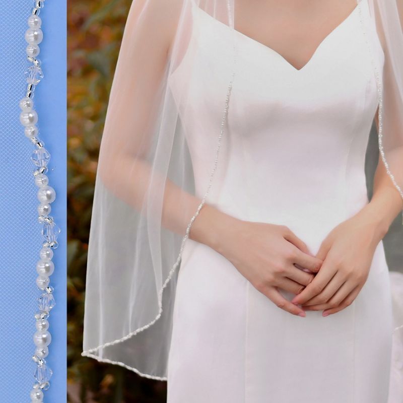 Beaded Wedding Veil