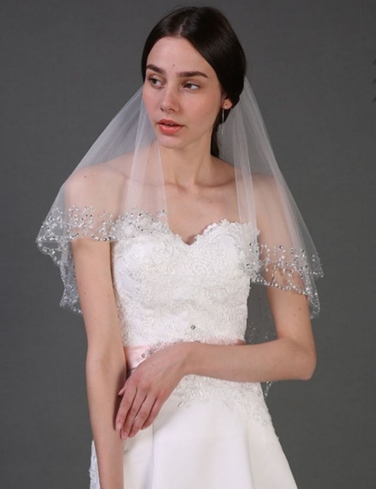 Beading Wedding Veil