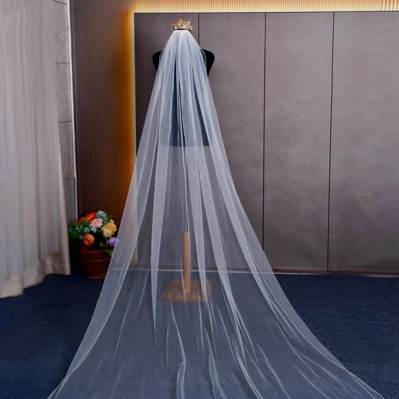 Beaded Wedding Veil