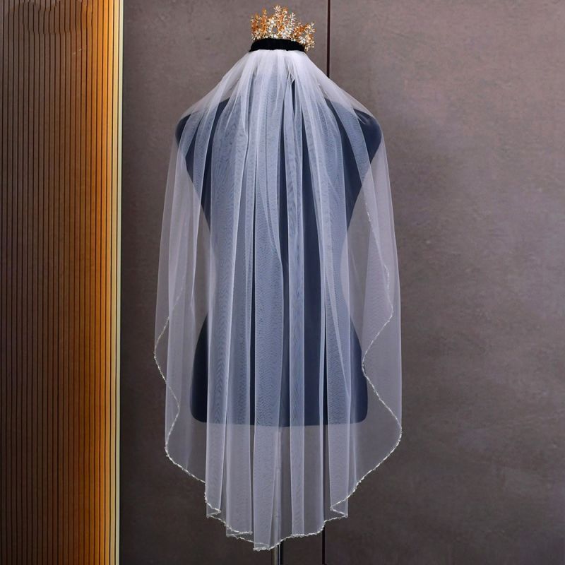 Beaded Wedding Veil