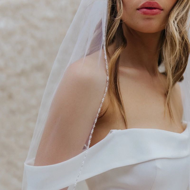 Beaded Wedding Veil