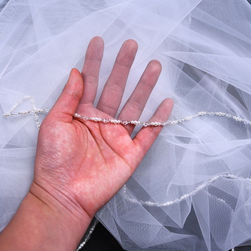Beaded Wedding Veil