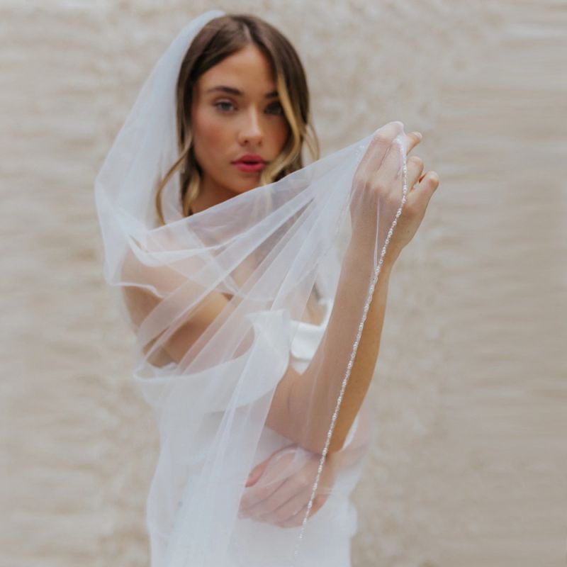 Beaded Wedding Veil