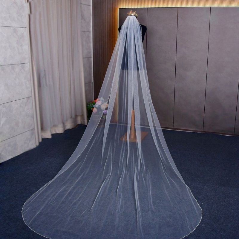 Beaded Wedding Veil