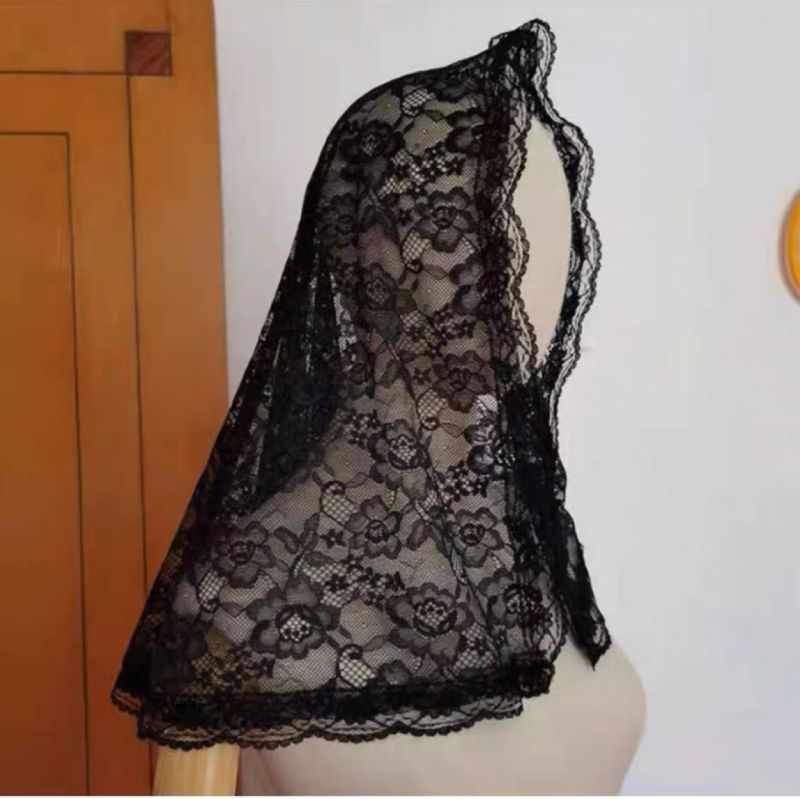 Black Wedding Veil WV288