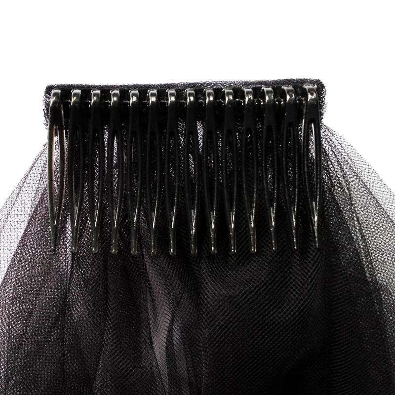 Black Wedding Veil WV296