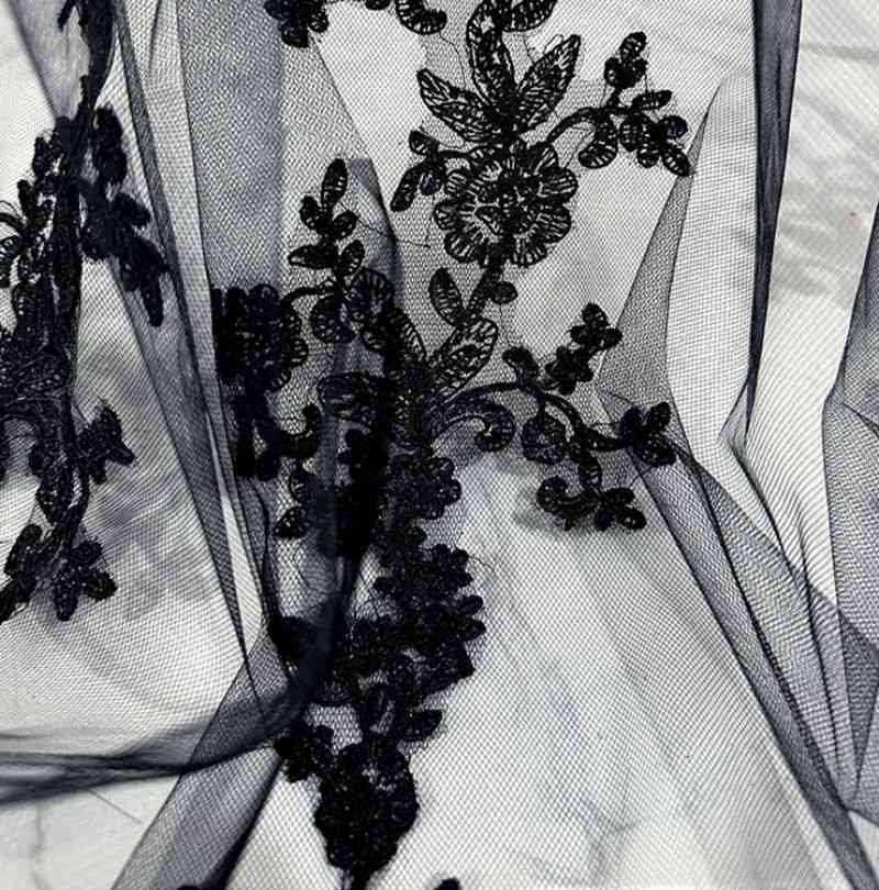 Black Wedding Veil WV322