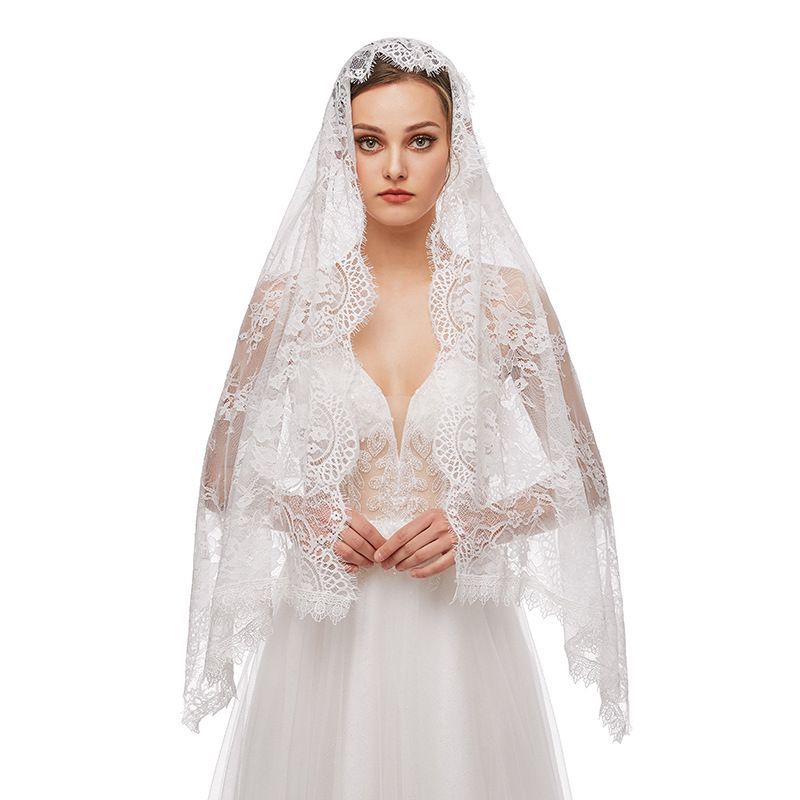 Black Wedding Veil WV317