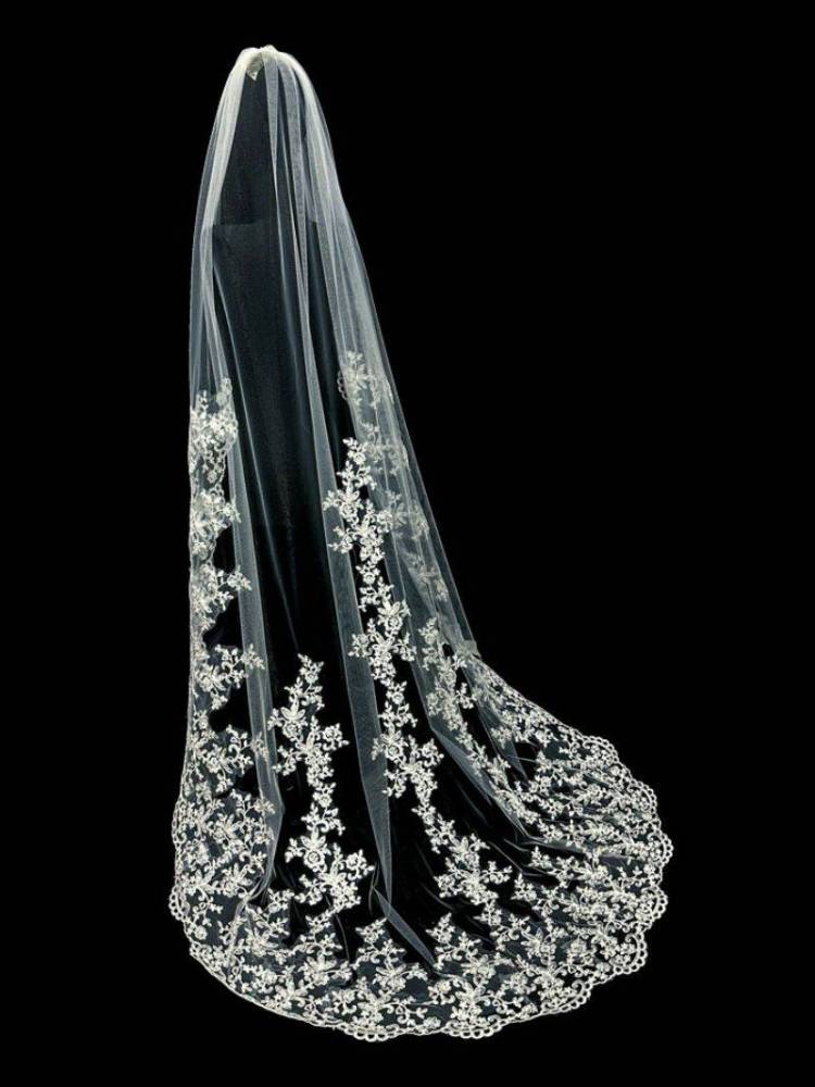 Black Wedding Veil WV322