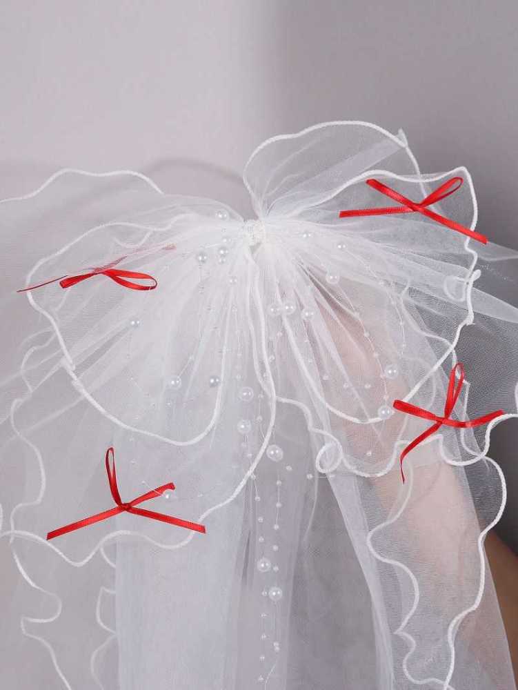 Black Wedding Veil WV330