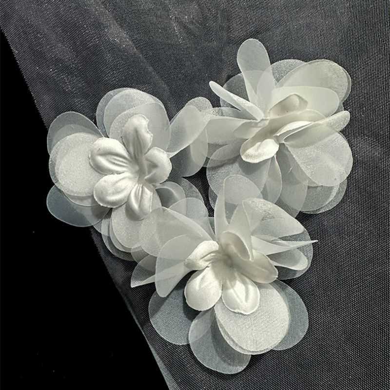 3D Floral Bridal Veil WV347