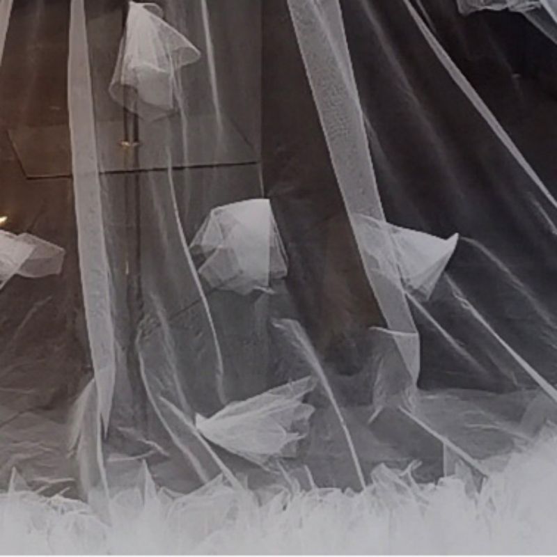 3D Floral Bridal Veil WV353